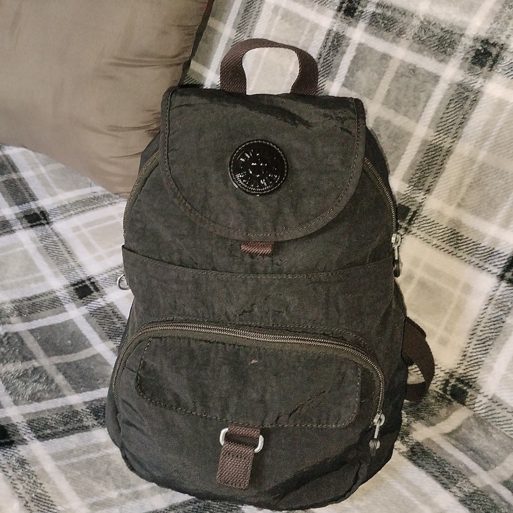 Kipling All Black Nylon Backpack - image 2